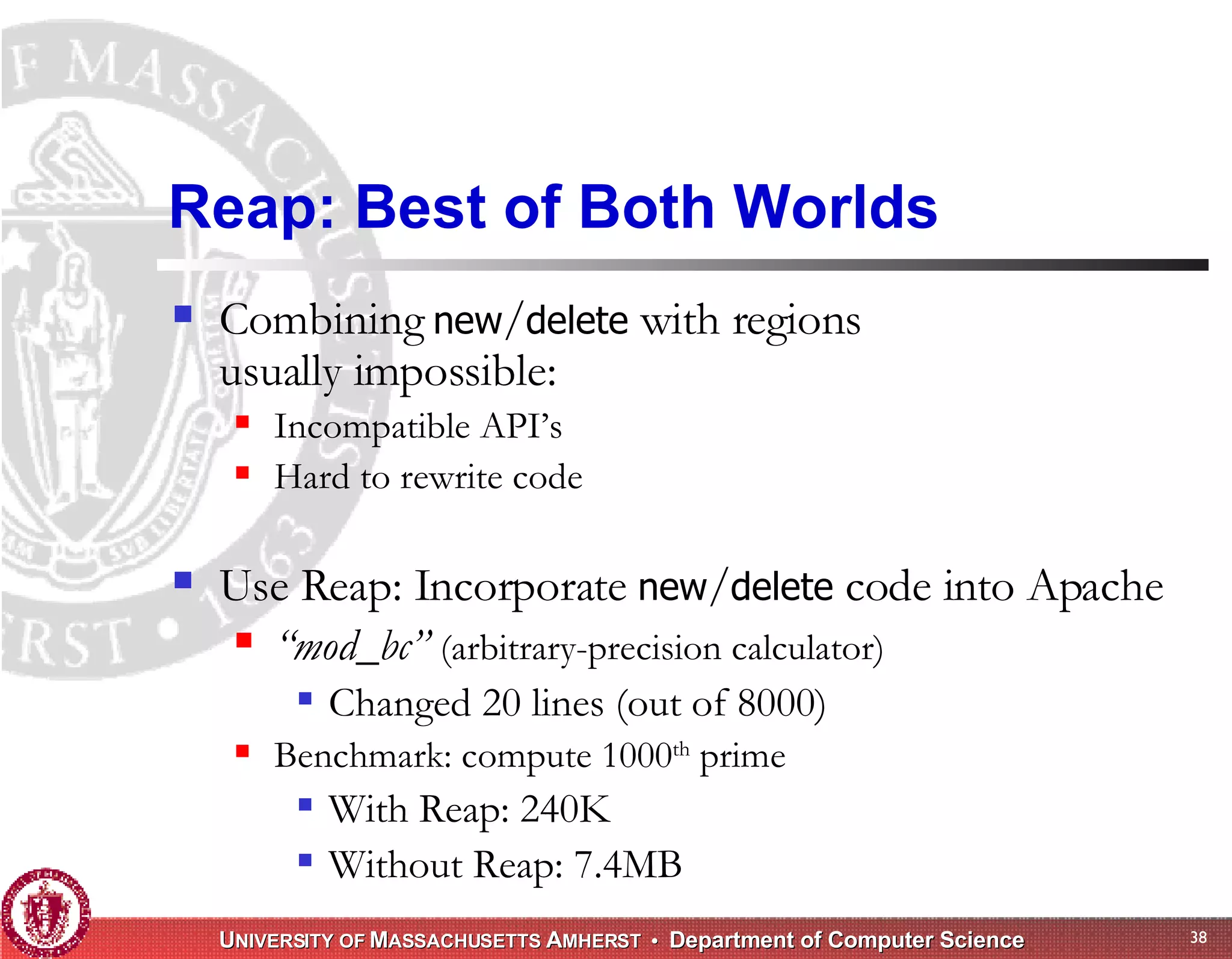 Memory Management for High-Performance Applications