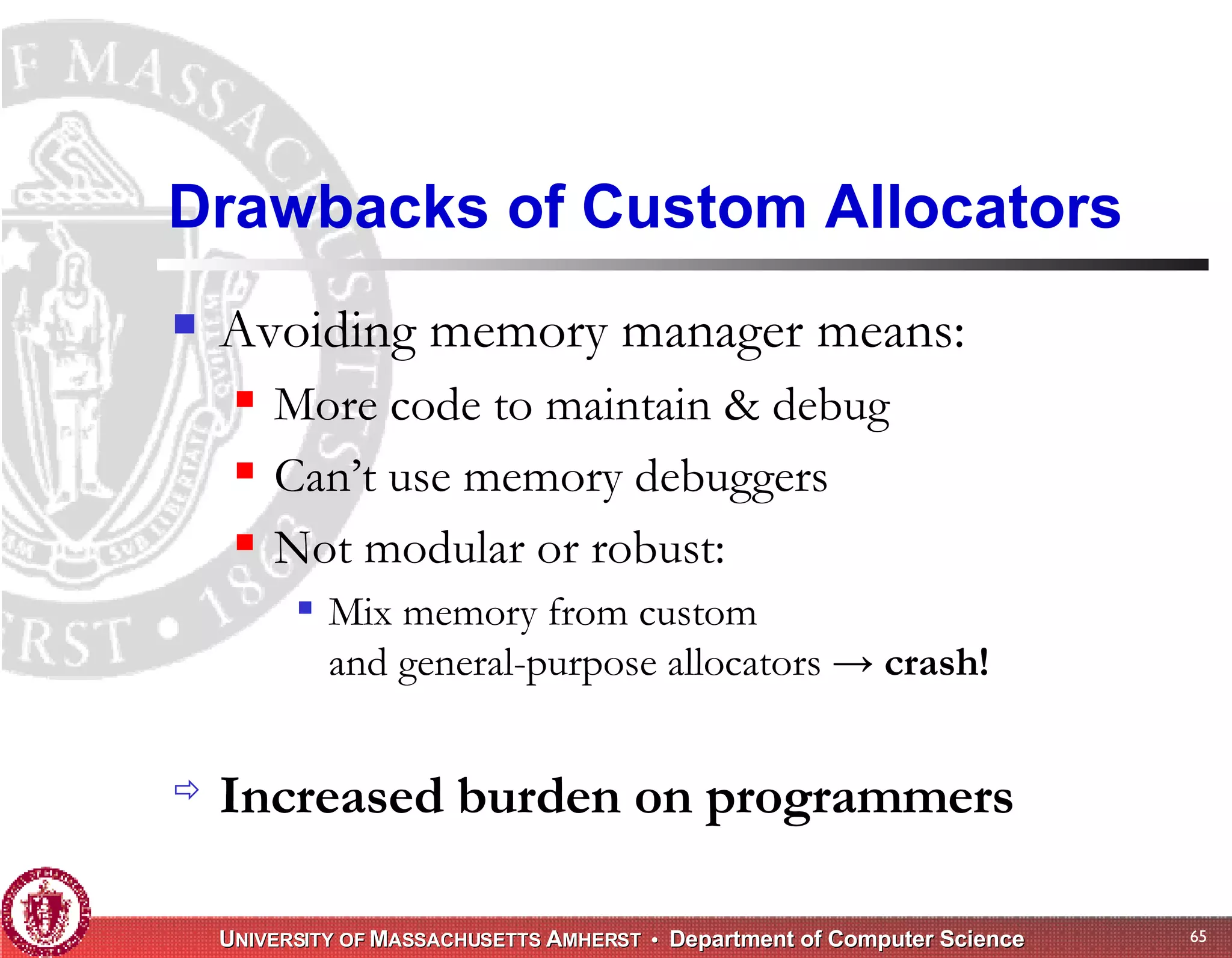 Memory Management for High-Performance Applications
