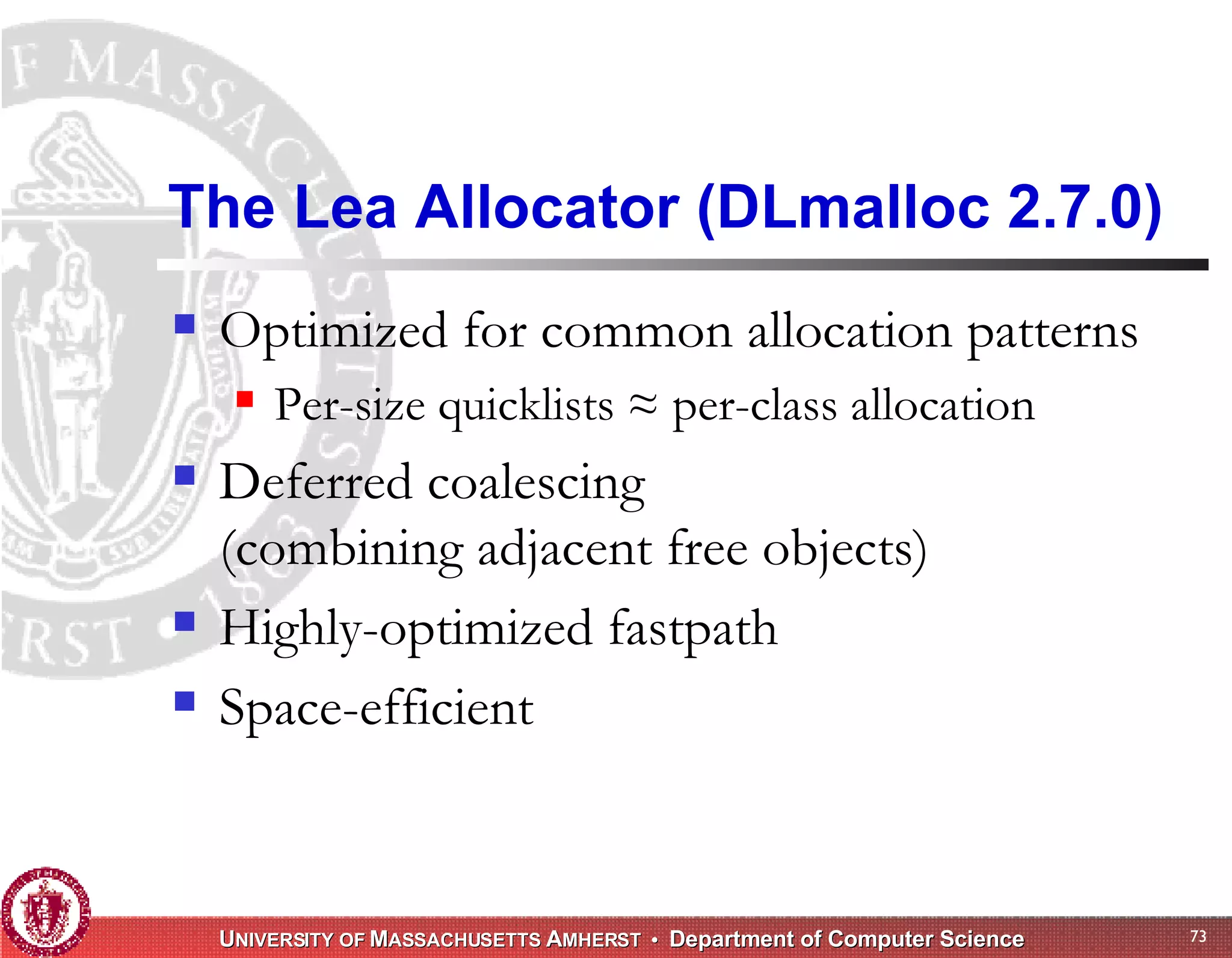 Memory Management for High-Performance Applications