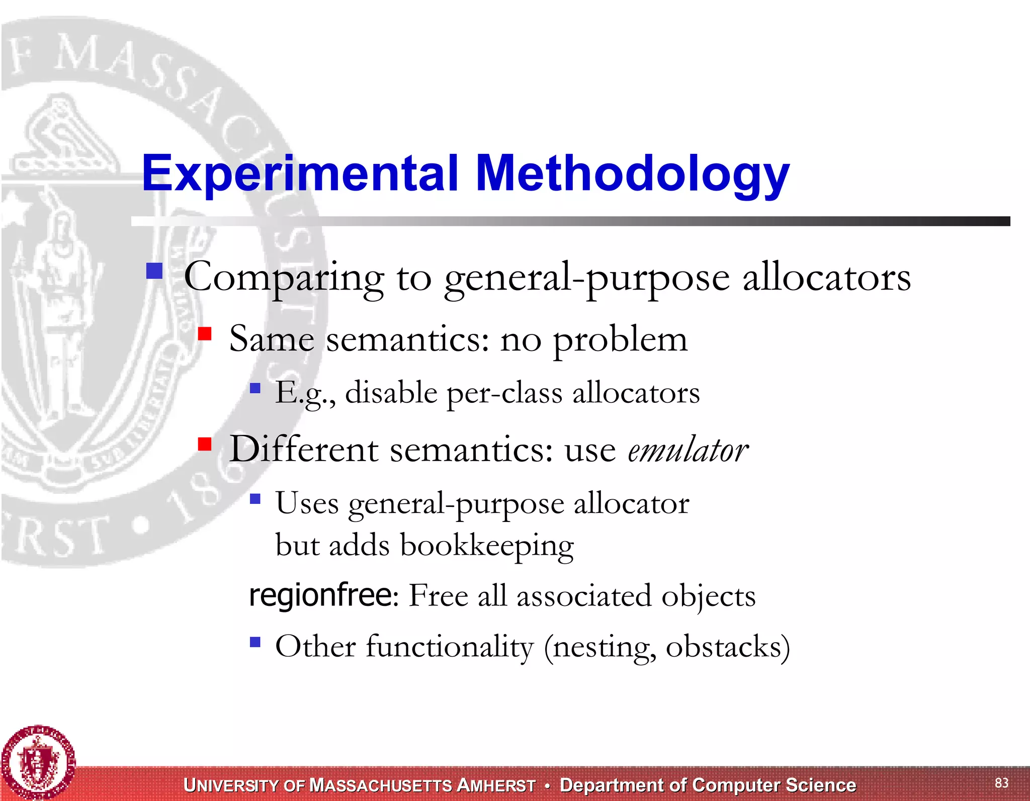 Memory Management for High-Performance Applications