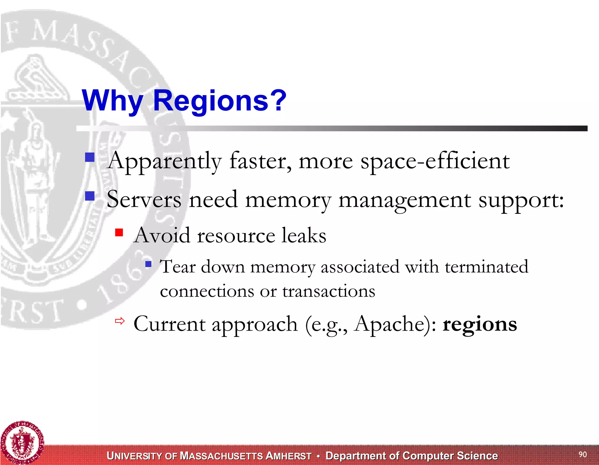 Memory Management for High-Performance Applications