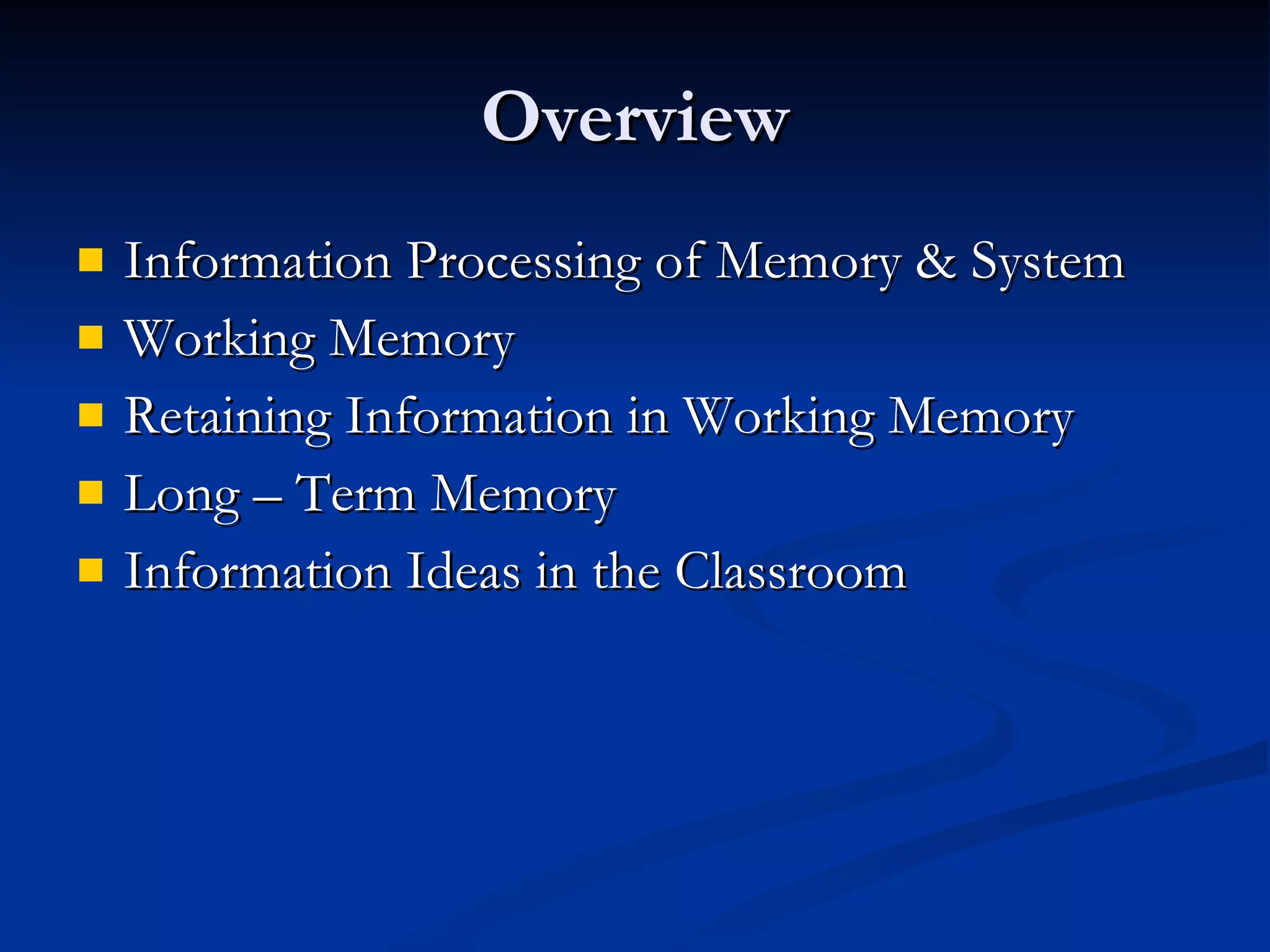 Memory Presentation | PPT