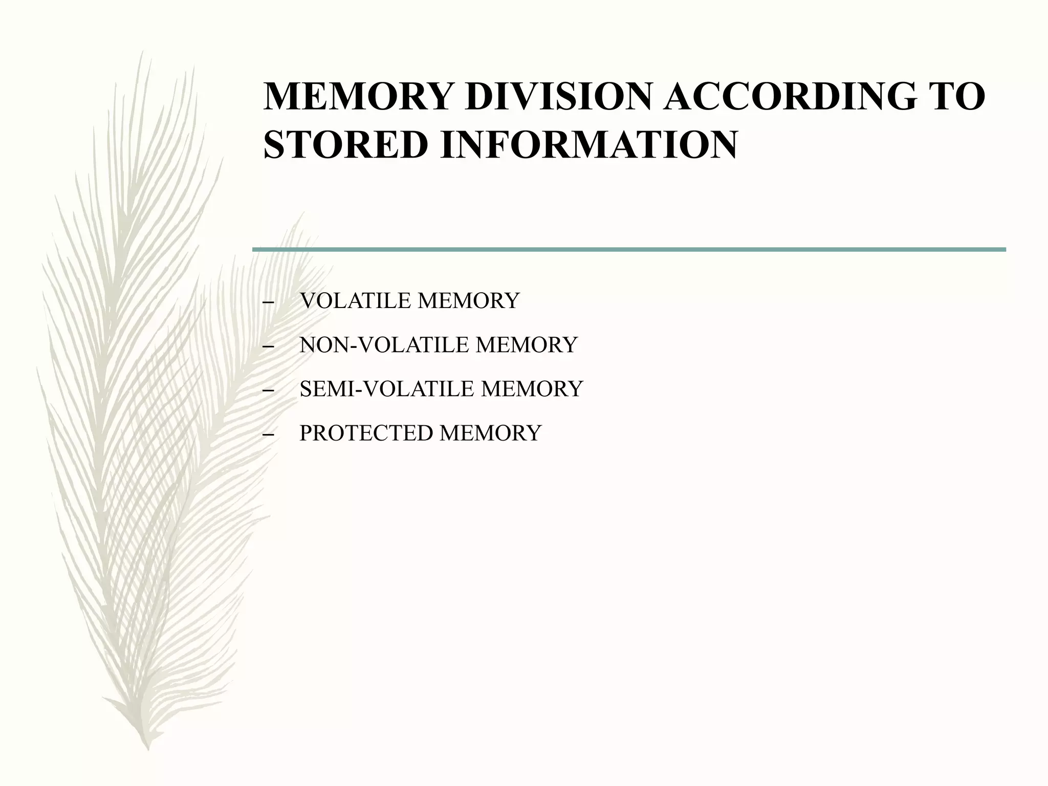 Power point presentation on memory of computer | PPTX