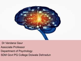 Dr Vandana Gaur
Associate Professor
Department of Psychology
SDM Govt PG College Doiwala Dehradun
 