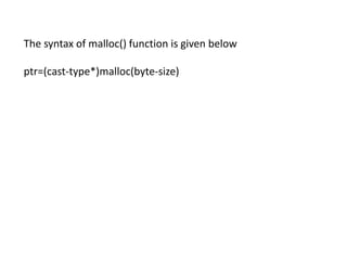 memory allocation by Novodita | PPTX