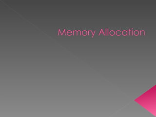 Memory allocation (4) | PPT