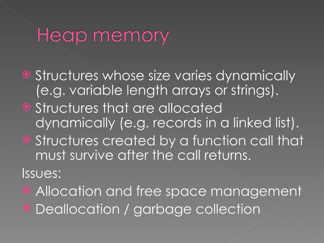 Memory allocation (4) | PPT