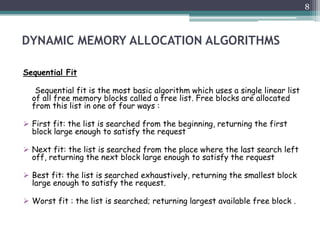 Memory allocation for real time operating system | PPTX | Operating ...