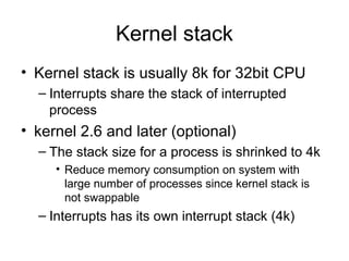 kernel stack size