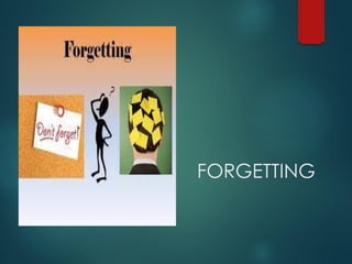 FORGETTING
 