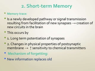 Memory and learning | PPT