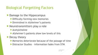 The Physiology of Memory and Sleep in and Easy way to Understand | PPTX