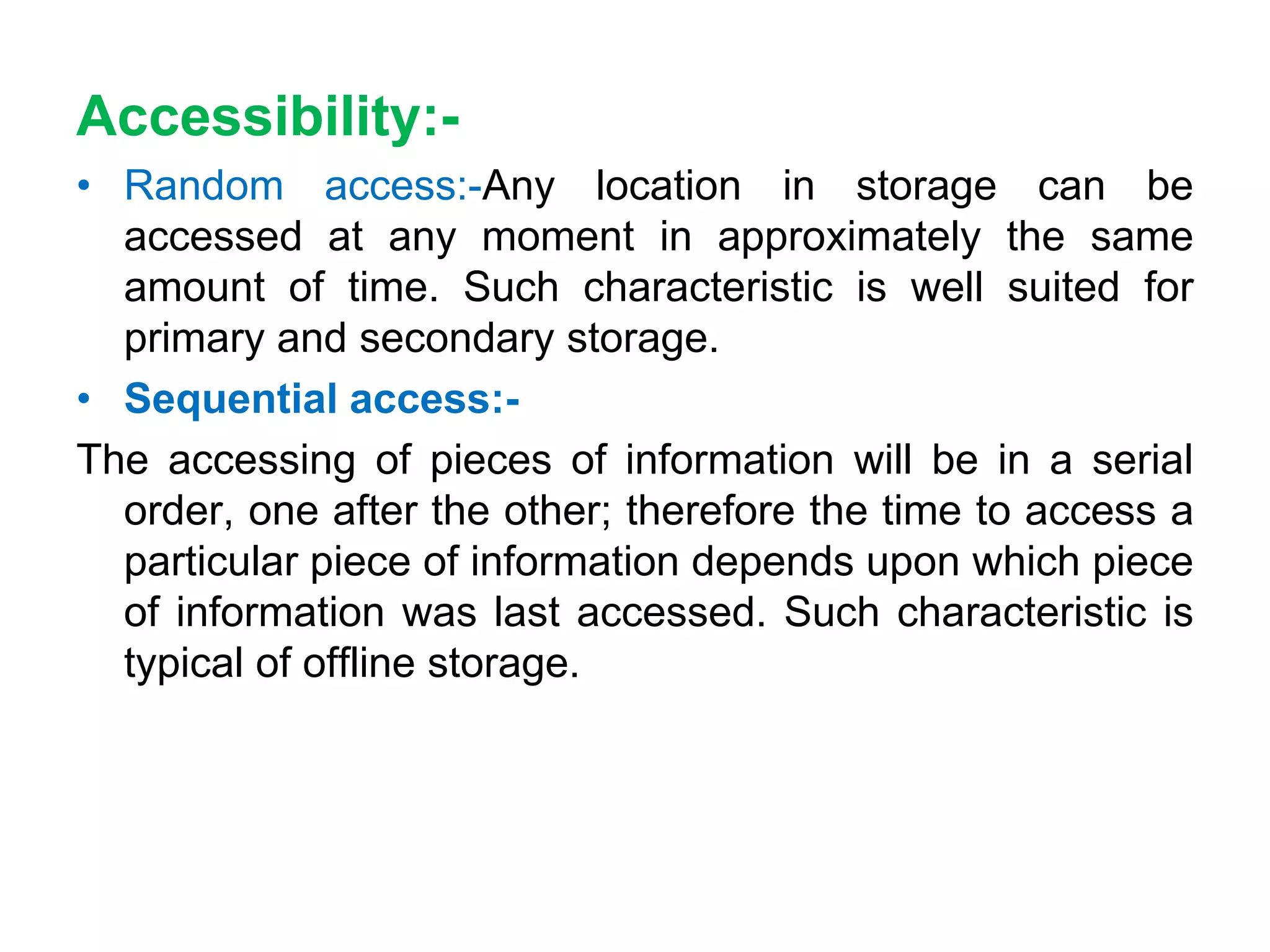 Memory and storage | PPT