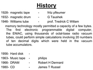 Memory and storage | PPT