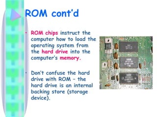 Computer Memory, Storage and their types .ppt