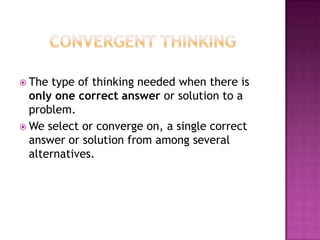 Memory and Thinking | PPTX