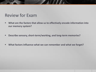 Thinking and Memory | PPTX