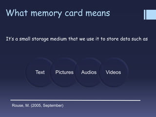 Memory card | PPT