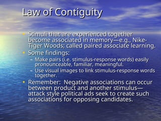 Memory & Cognitive Learning related to consumer behavior | PPT