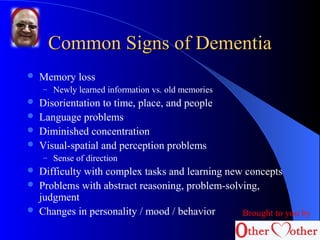 Memory dementia | PPT