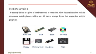 memory devices .pptx Introduction, Basic concepts of electronic memory ...