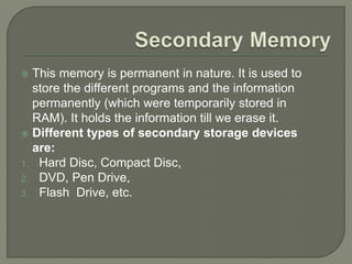 Memory devices presentation class 6 ppt.pptx