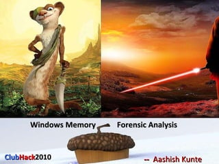 Windows Memory  Forensic Analysis  --  Aashish Kunte Club Hack 2010   