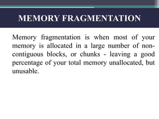 Ram Memory Fragmentation Memory fragmentation by ofor williams daniel | PPTX