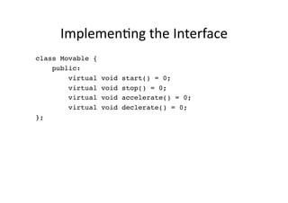 C++: Interface as Concept