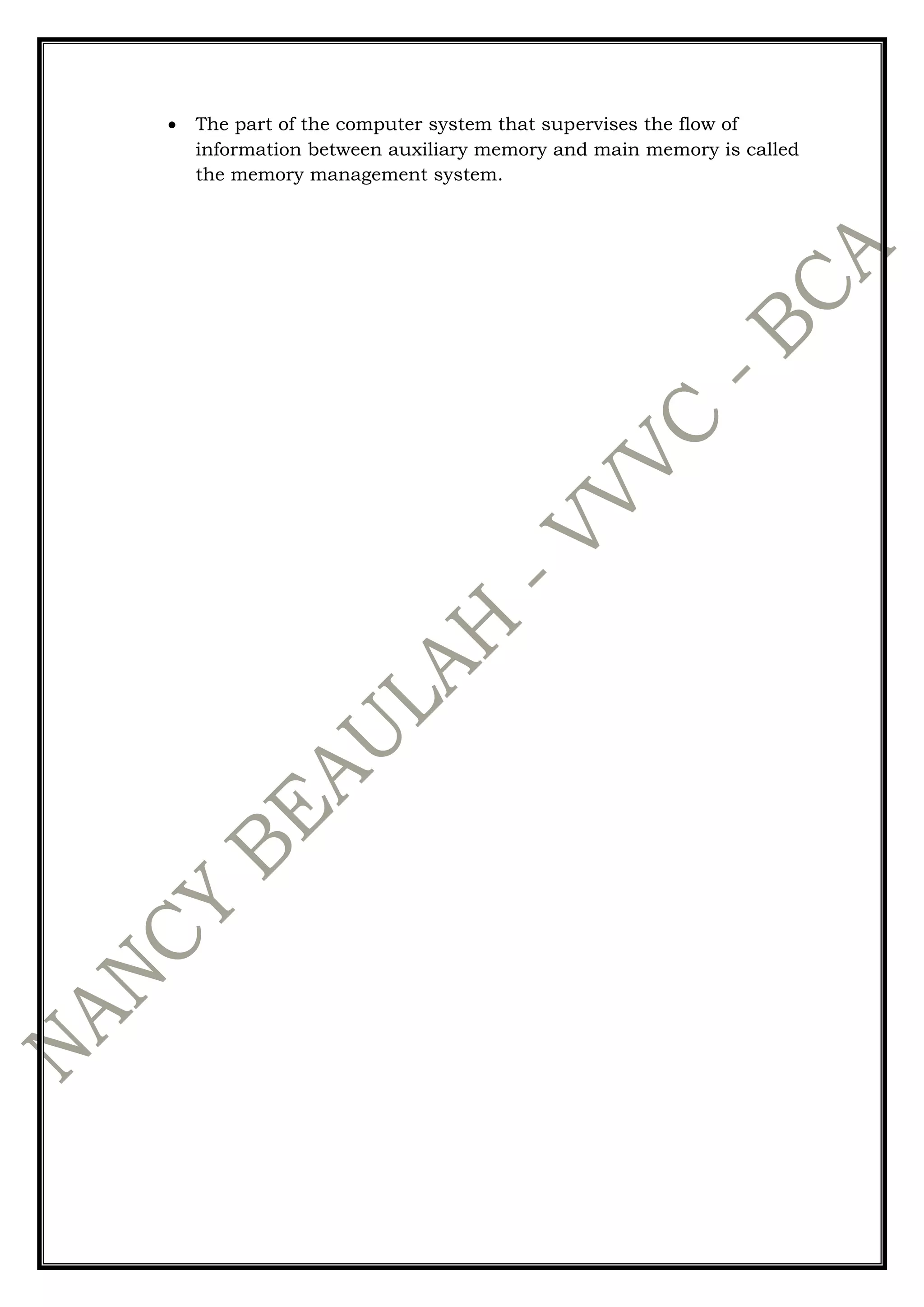 Memory hierarchy pdf