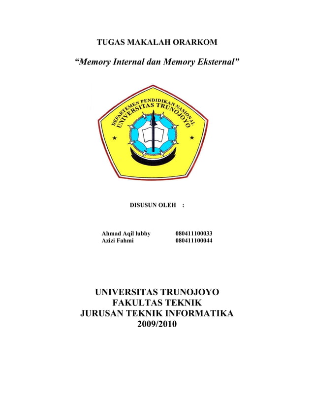 Memoryi internal-eksternal | PDF