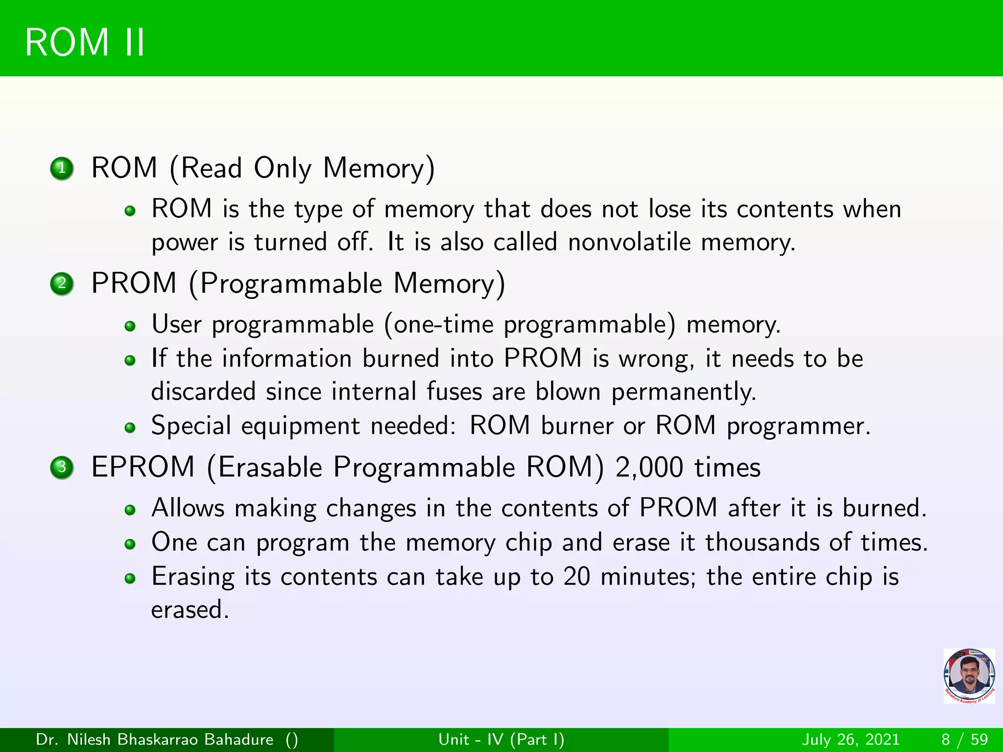 Memory interfacing of microprocessor 8085 | PPT
