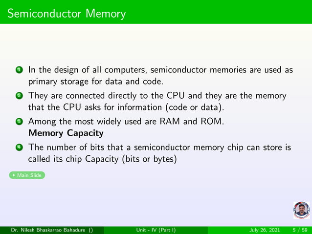 Memory interfacing of microprocessor 8085 | PPT