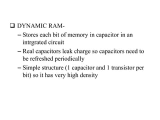 Memory & its types presentation1 | PPTX