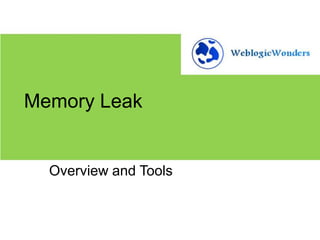 Memory Leak

Overview and Tools

 