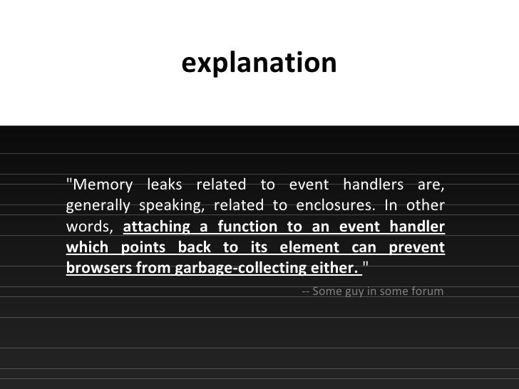 Still a memory leaked