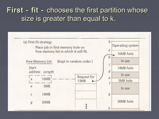 Memory management | PPT