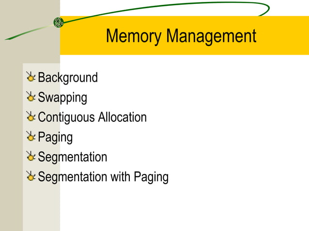 Memory management | PPT