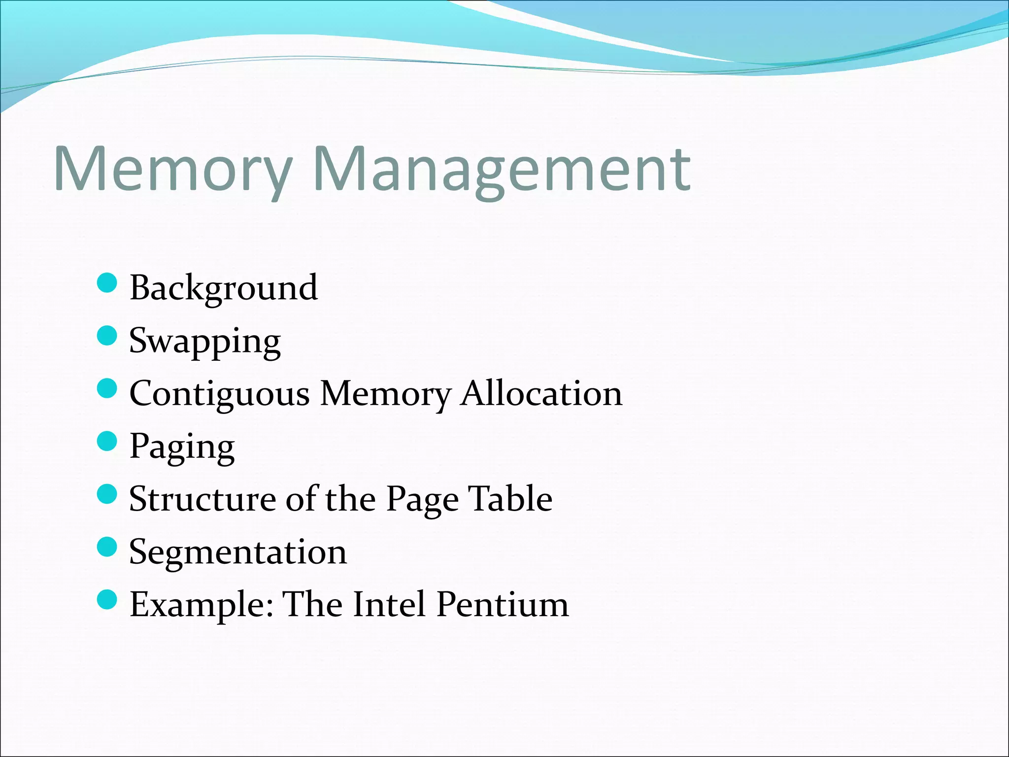 Memory management | PPT