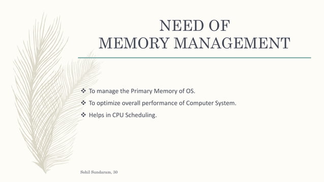 Memory management | PPT