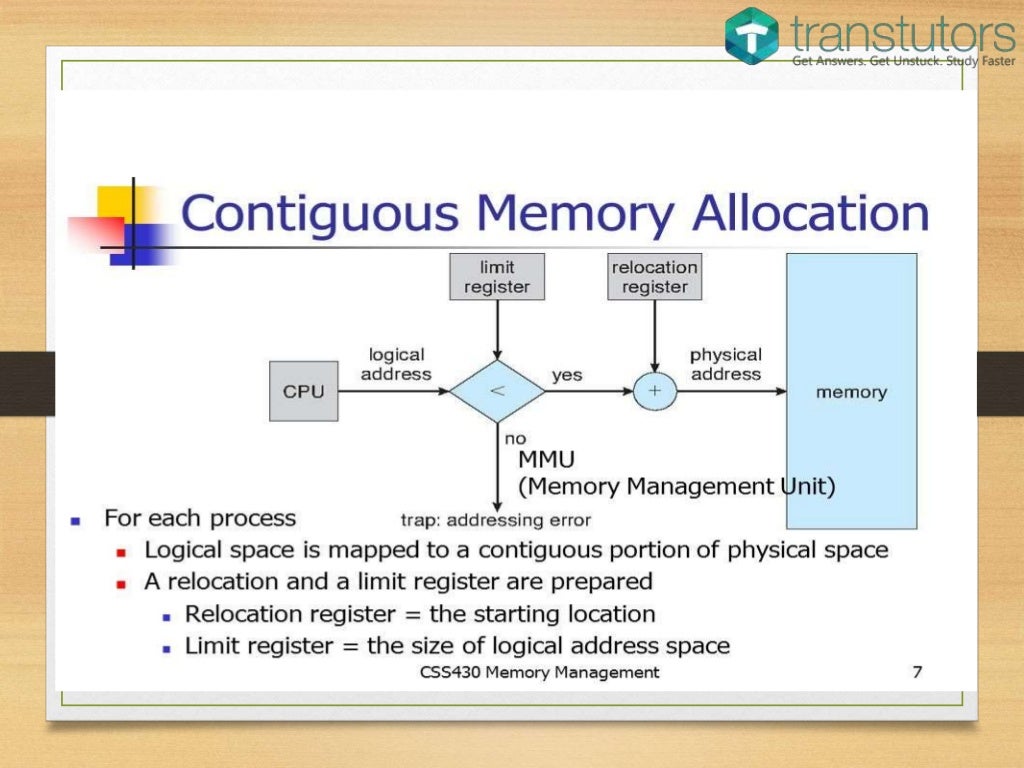 Memory Management Computer Science