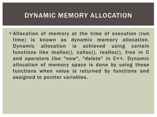 Memory management | PPTX