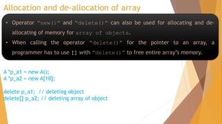 Memory Management C++ (Peeling operator new() and delete()) | PDF