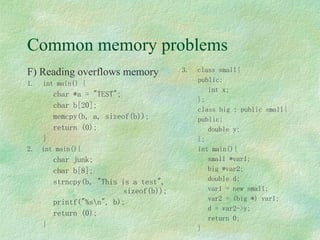 Memory Management In C++ | PPT