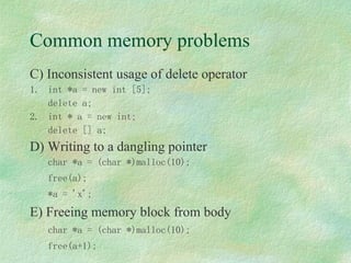 Memory Management In C++ | PPT