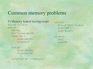 Memory Management In C++ | PPT