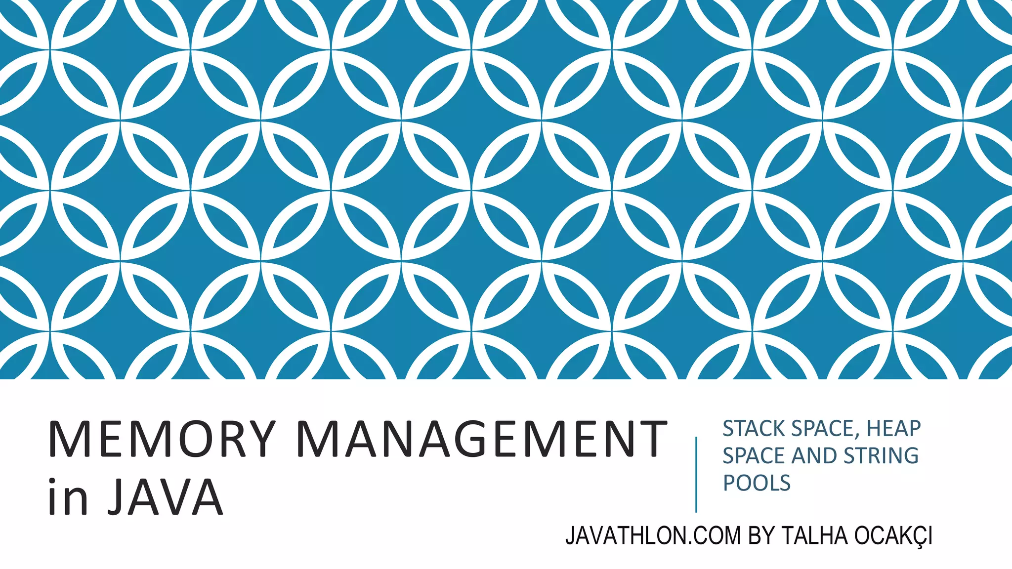 Heap and stack space in java | PPTX