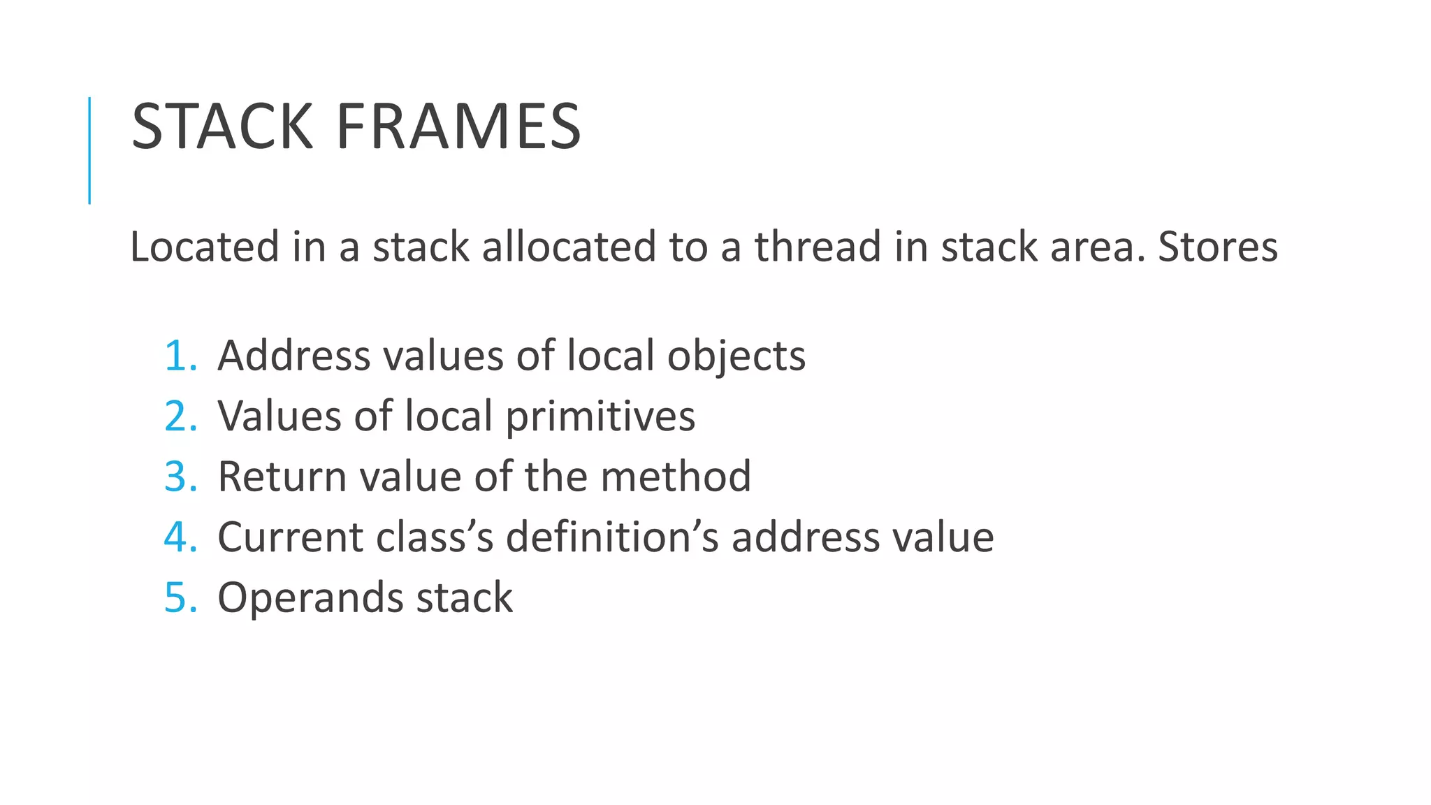 Heap and stack space in java | PPTX