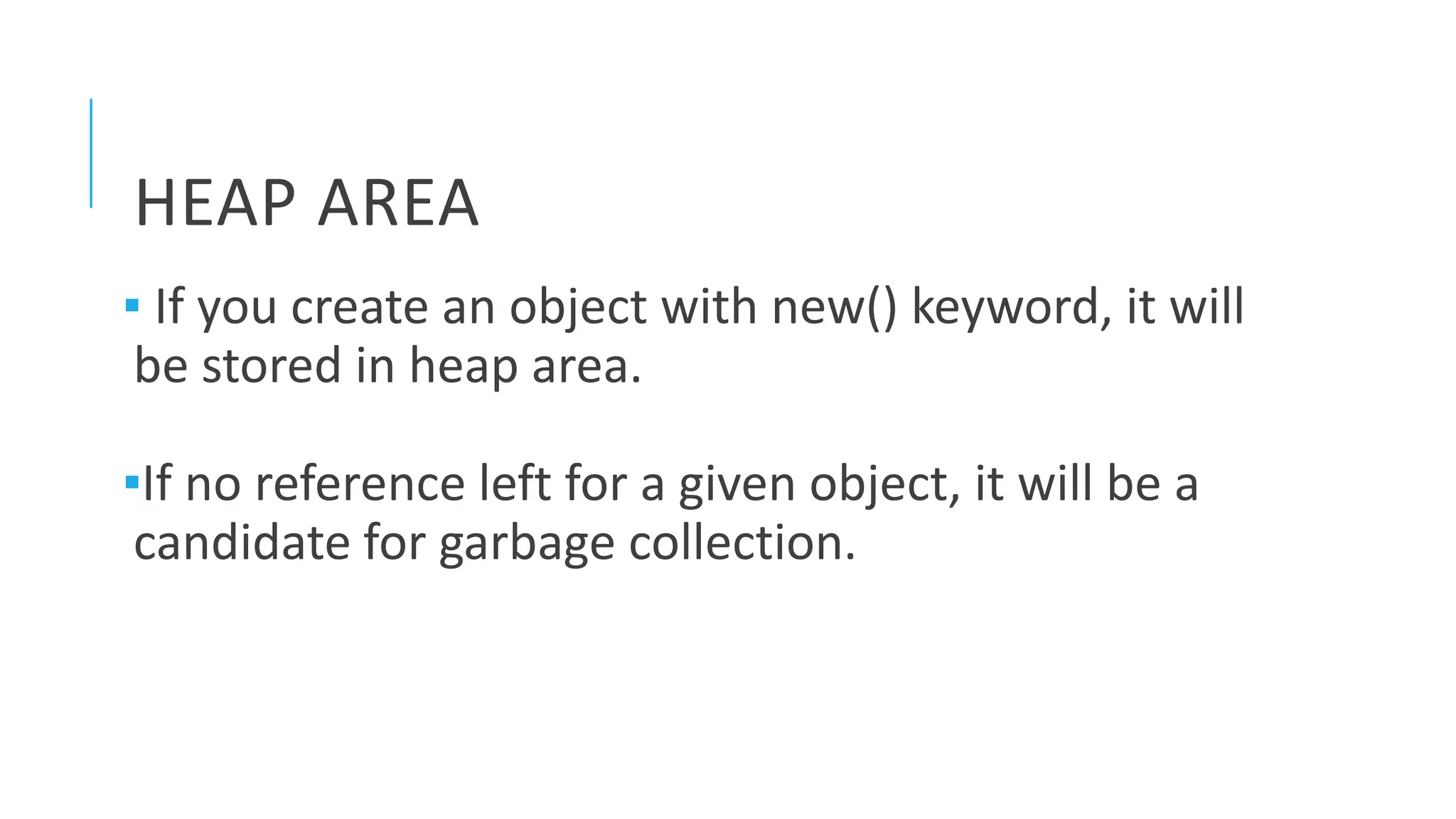 Heap and stack space in java | PPTX