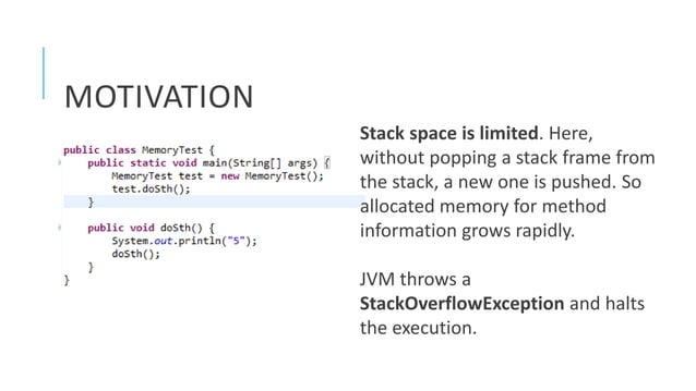 Heap and stack space in java | PPTX